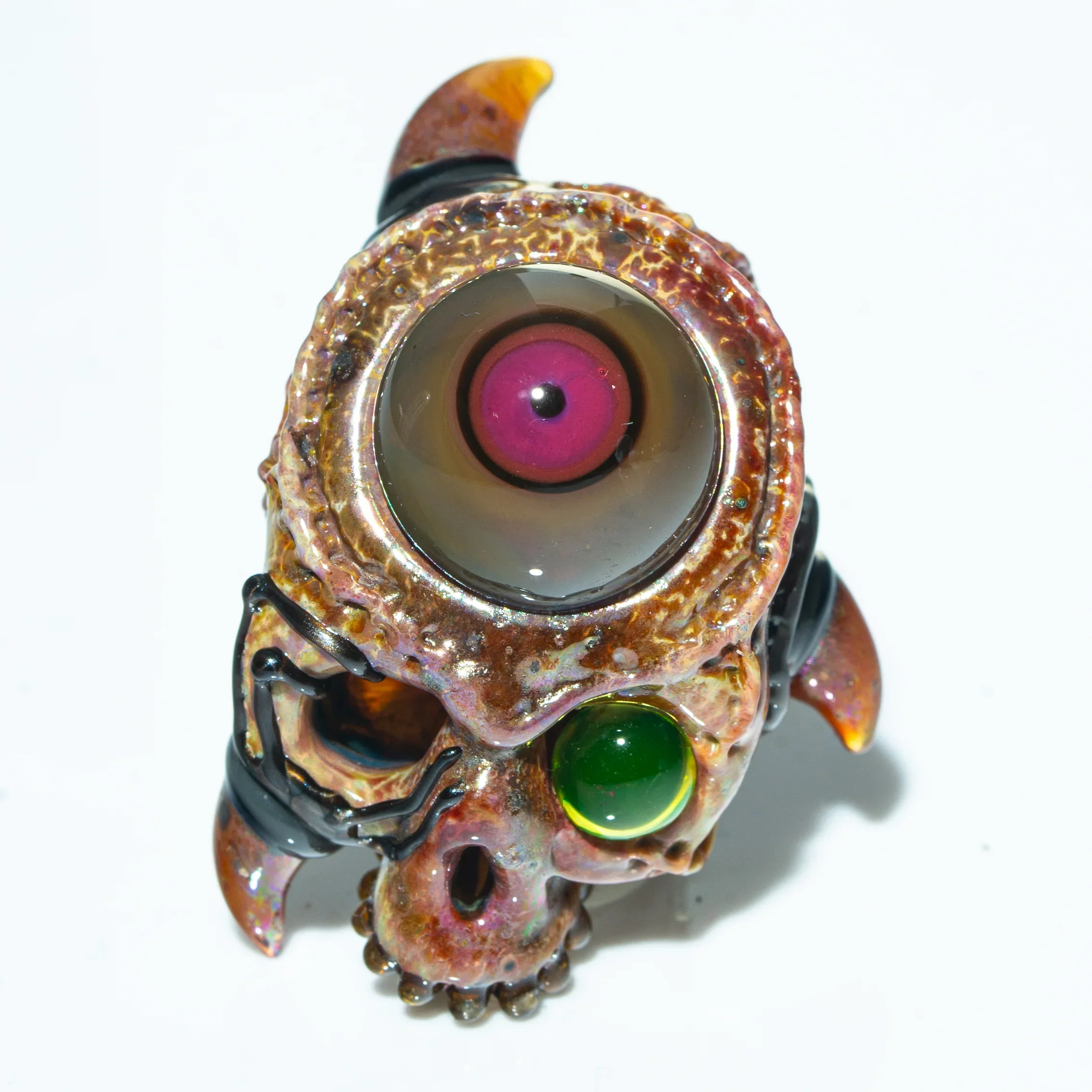 Aquarius - Cyborg Skull Pendant