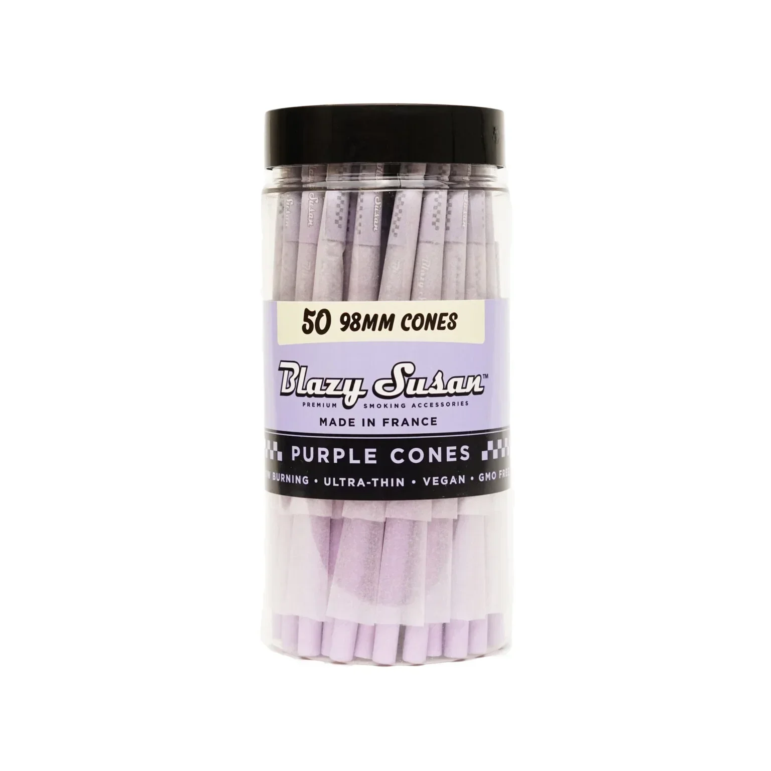 Blazy Susan - Purple 98mm Pre-Rolled Cones 50ct