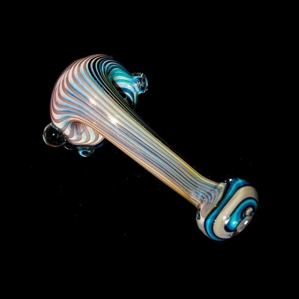Torcher Glass - Blue & White Linework Layback Sherlock - Image 6