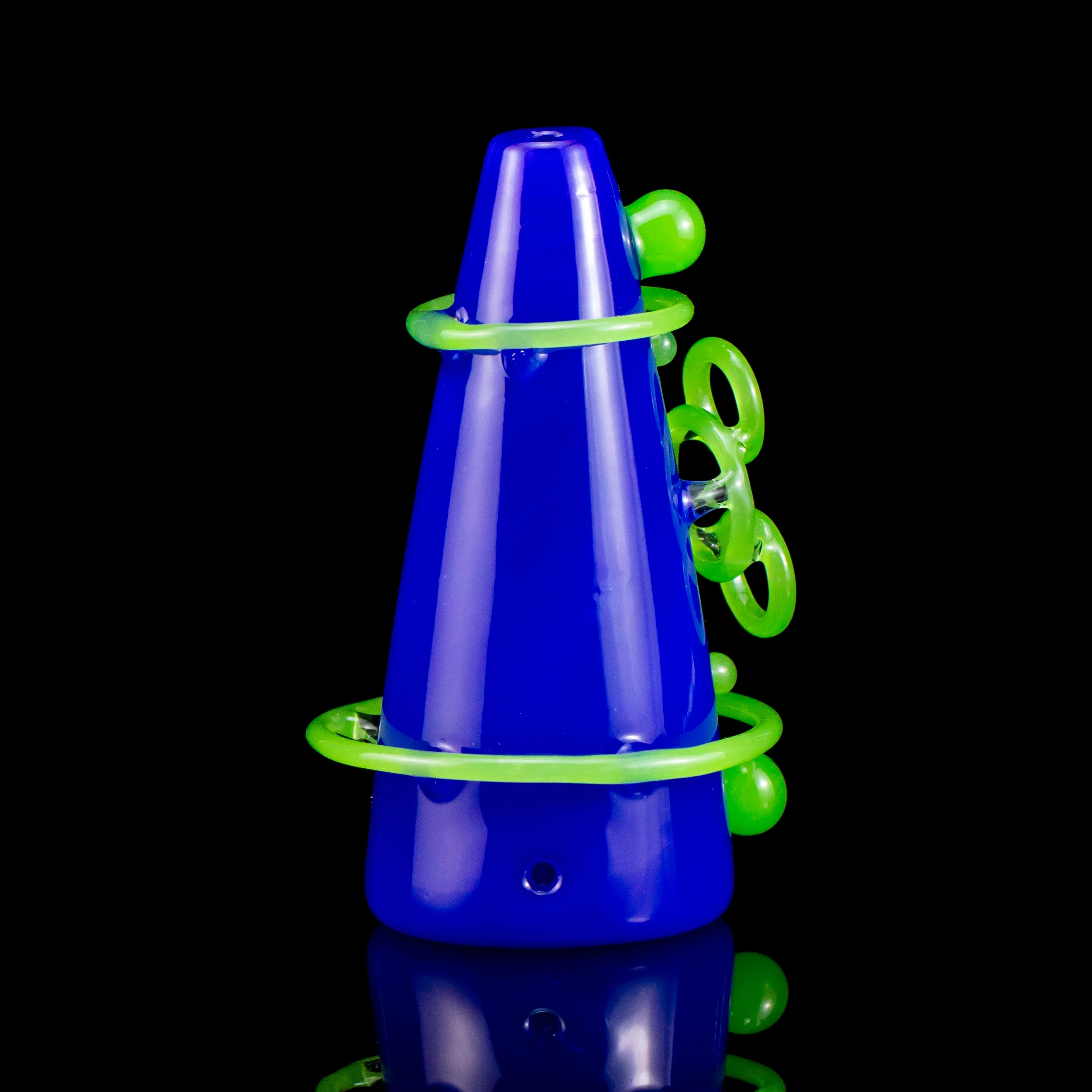 Elnew Glass - Blue Volcano Pipe - Image 2