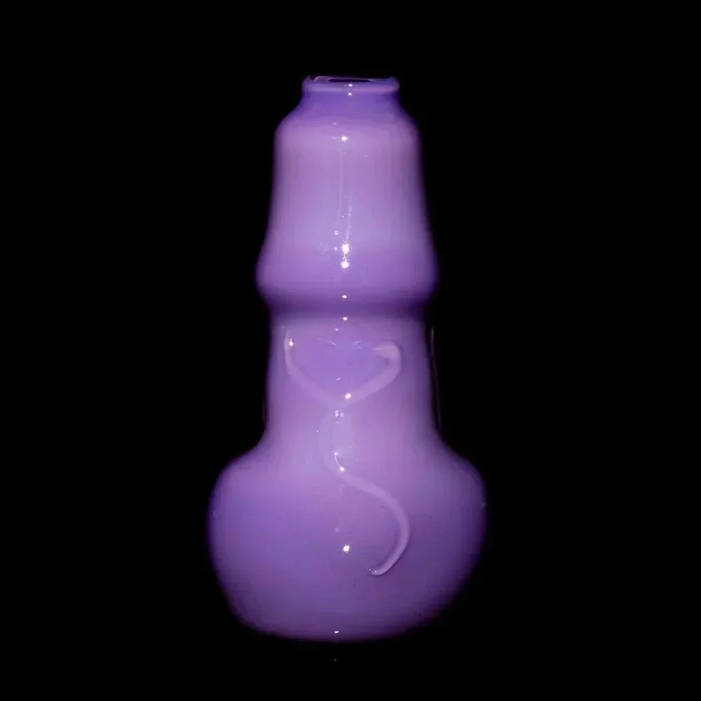Glass By Ariel - Milky Purple Dick Vase - Image 3