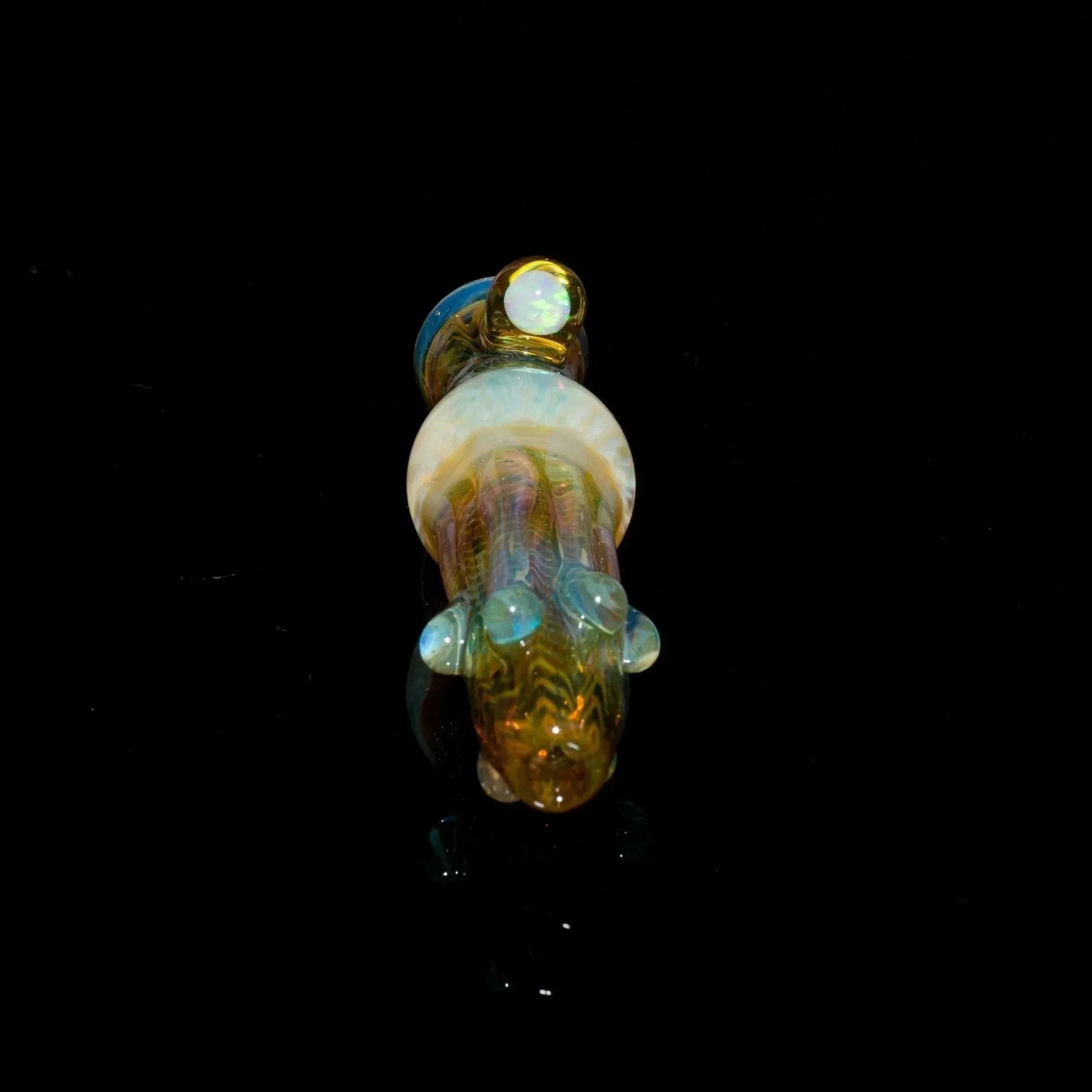 Gonzoe X Beak Fumed Honeycomb Chillum - Image 6