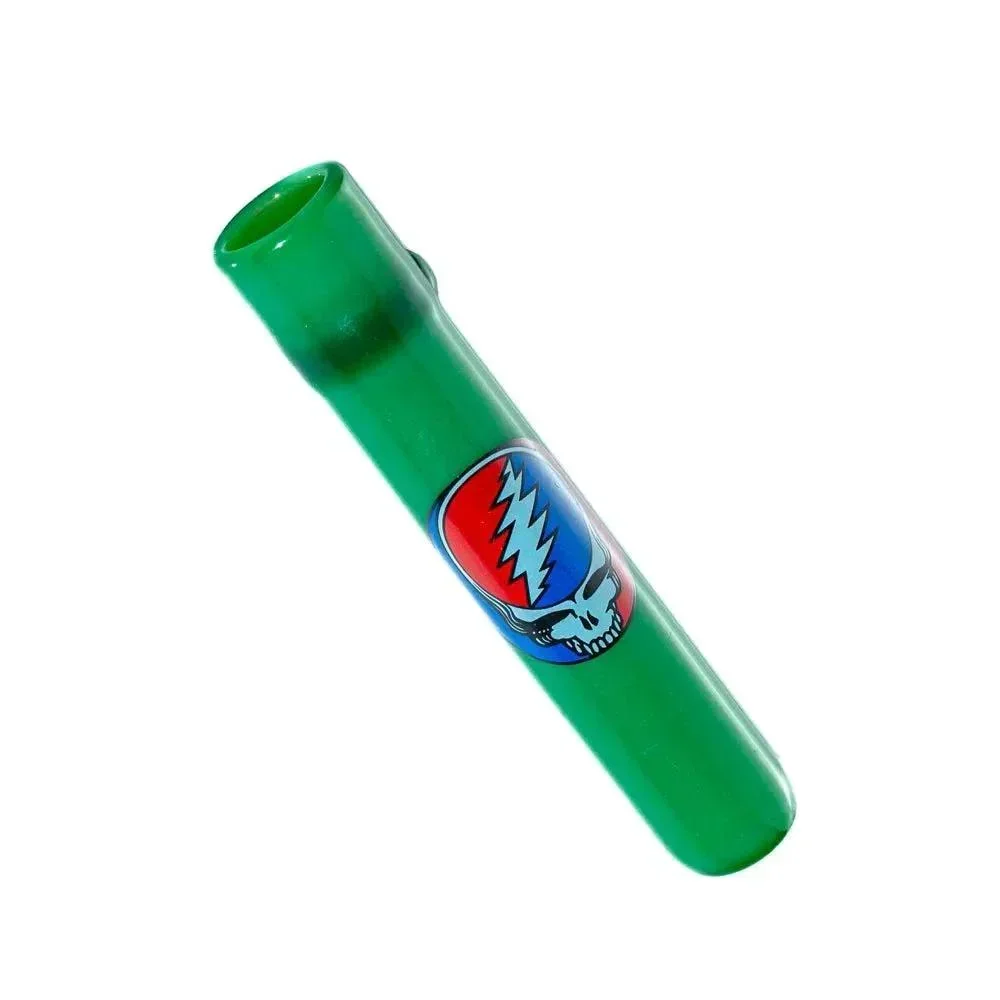 Jellyfish Glass - Jade Green Stealie Chillum