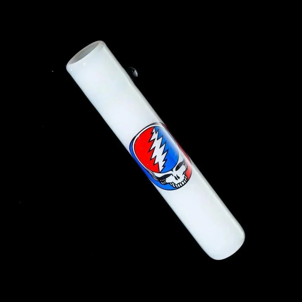 Jellyfish Glass - White Stealie Chillum