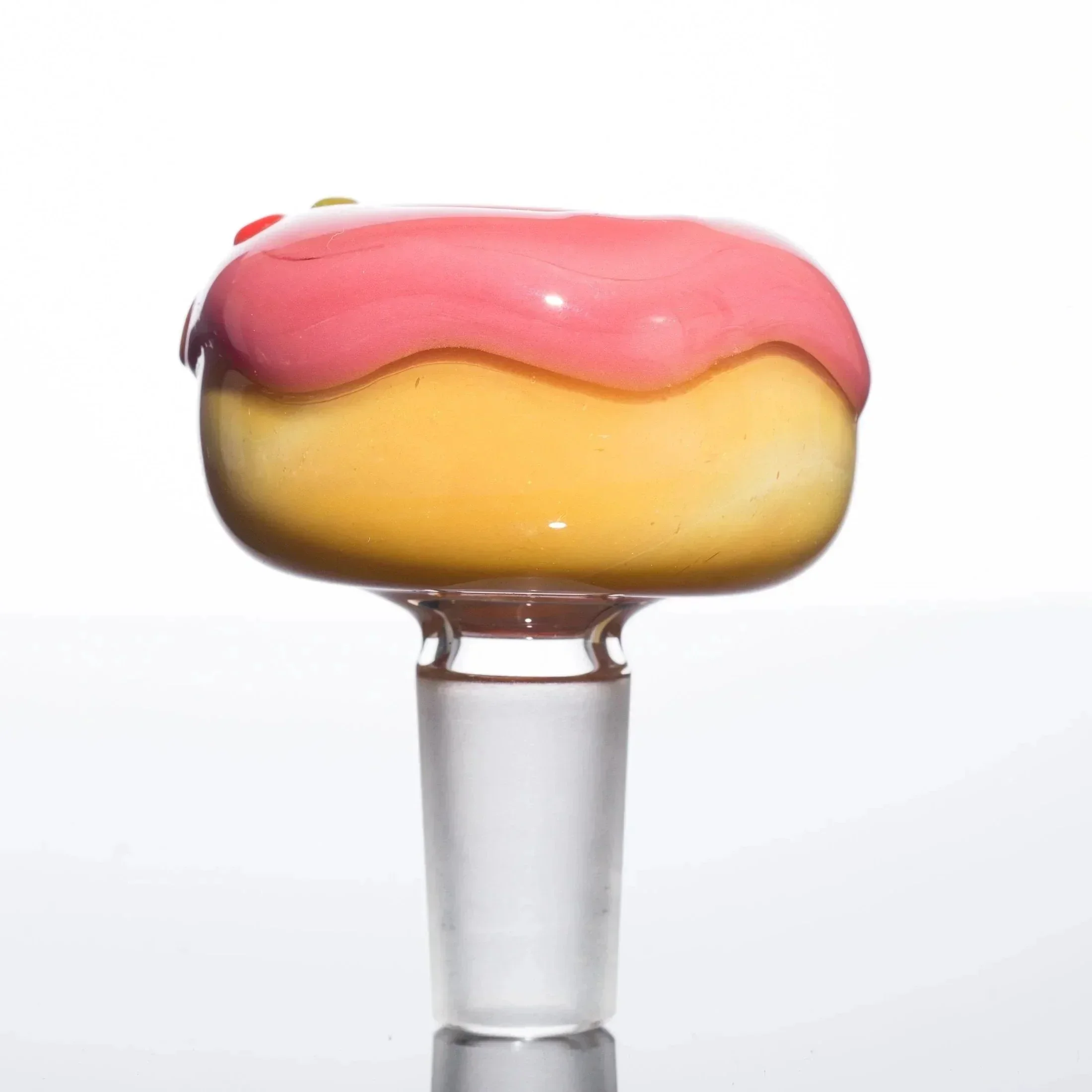 KGB Glass - Strawberry Frosted 14mm Donut Slide