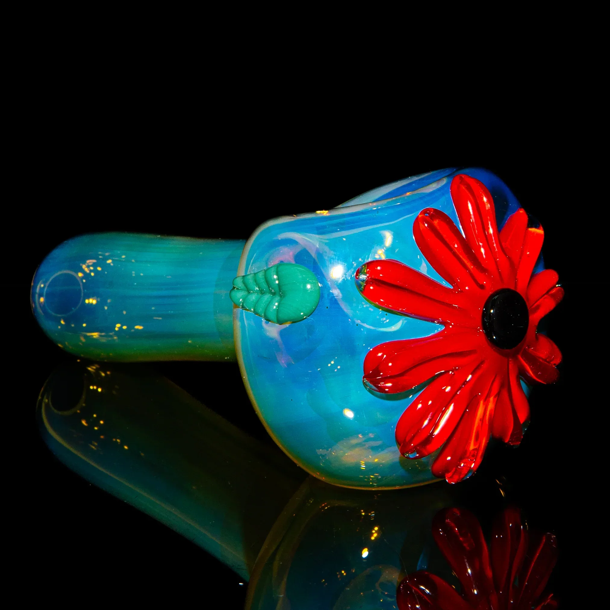 Kyle White Glass - Red Wild Flower Fume Spoon
