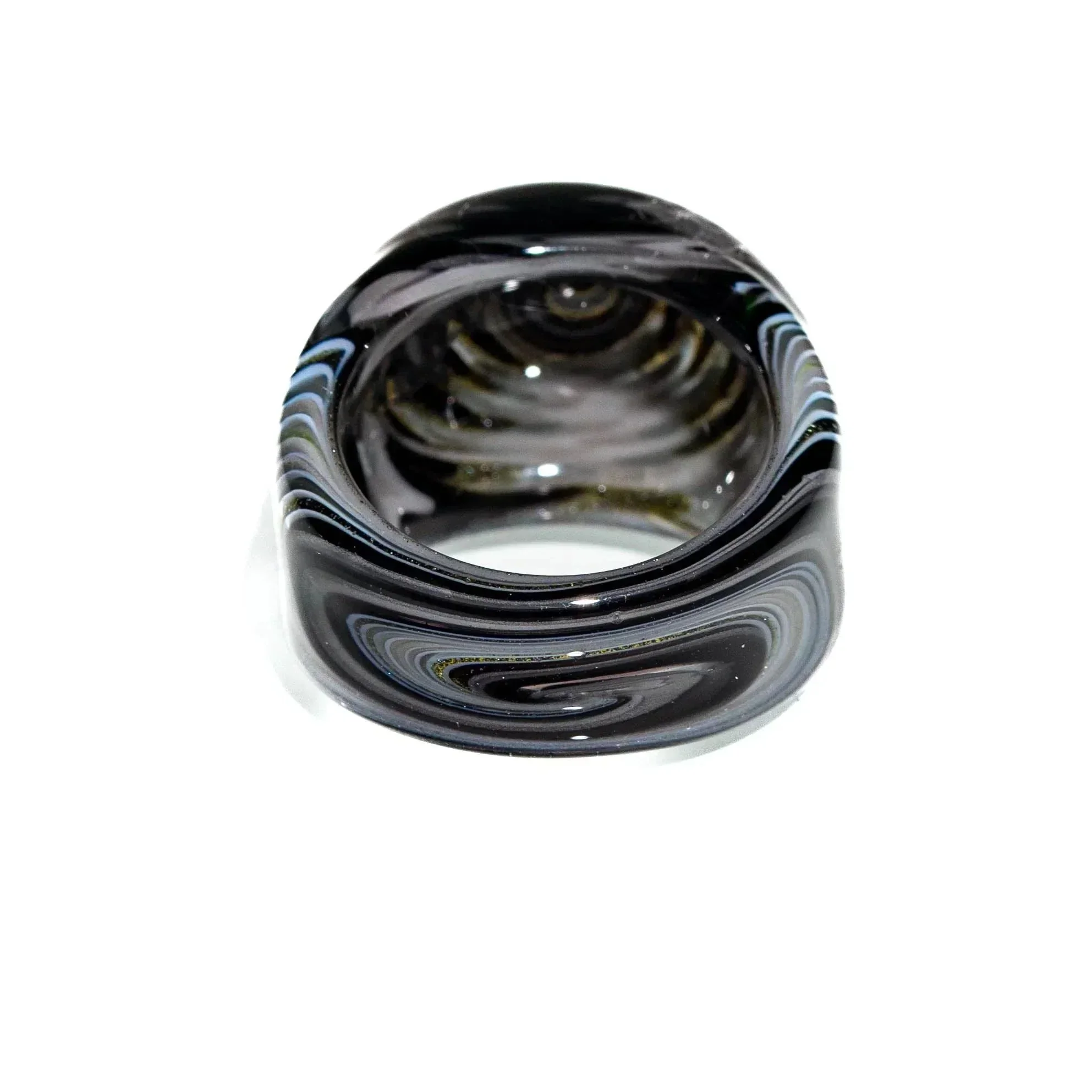 Marni Schnapper - Black & White Wig Wag Ring / Size 9 - Image 2