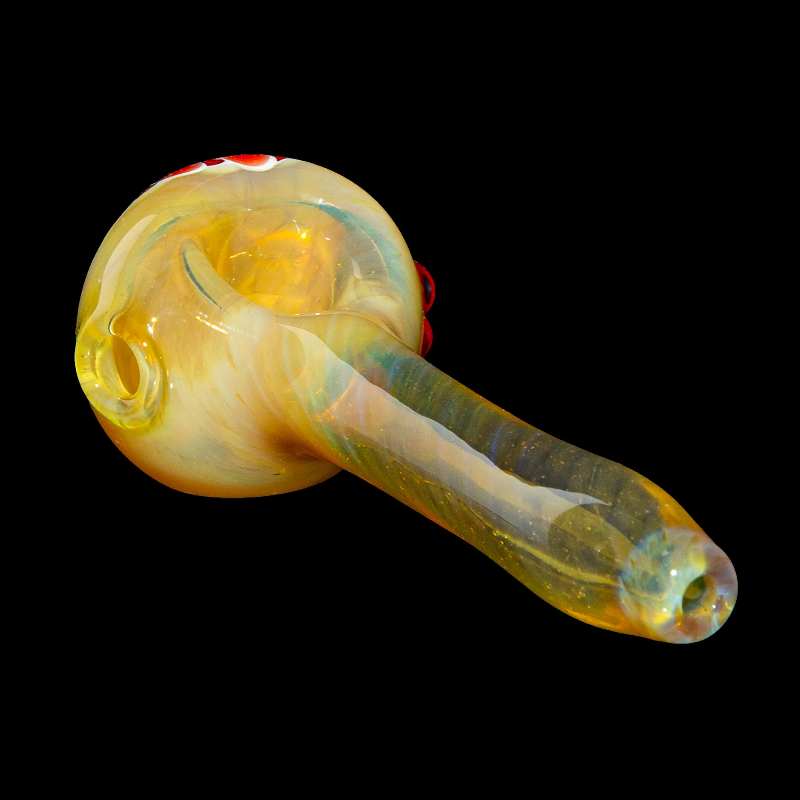 Olour Glass - Red Dotstack Caramel Spoon - Image 2