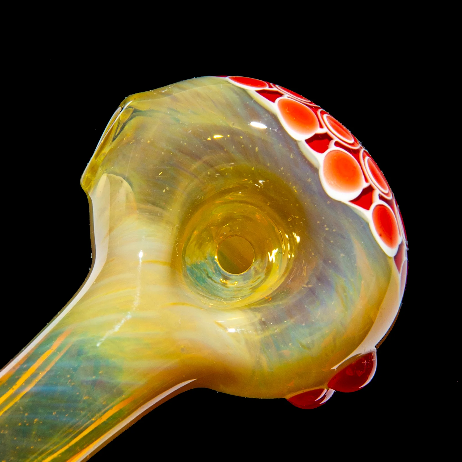 Olour Glass - Red Dotstack Caramel Spoon - Image 3