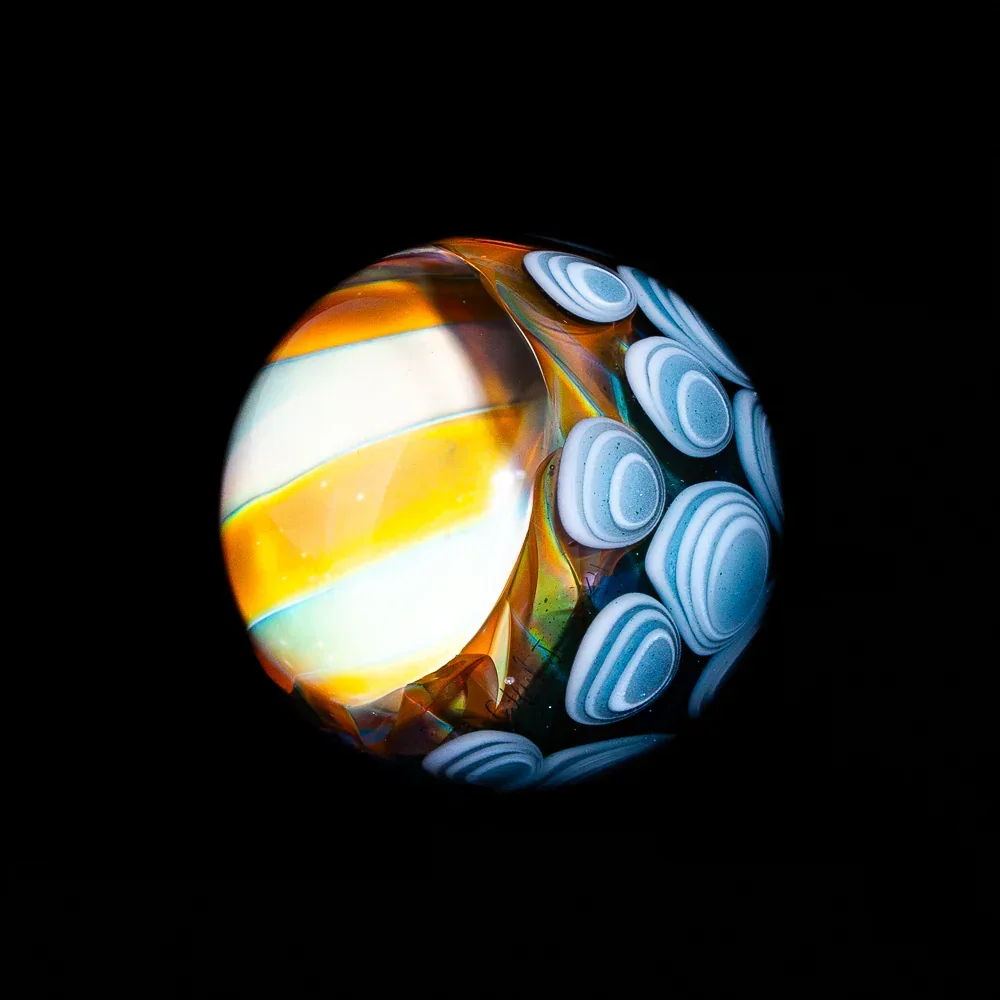 Catfish Jawn - Silver Fume Spiral Vortex 36MM Marble - Image 2