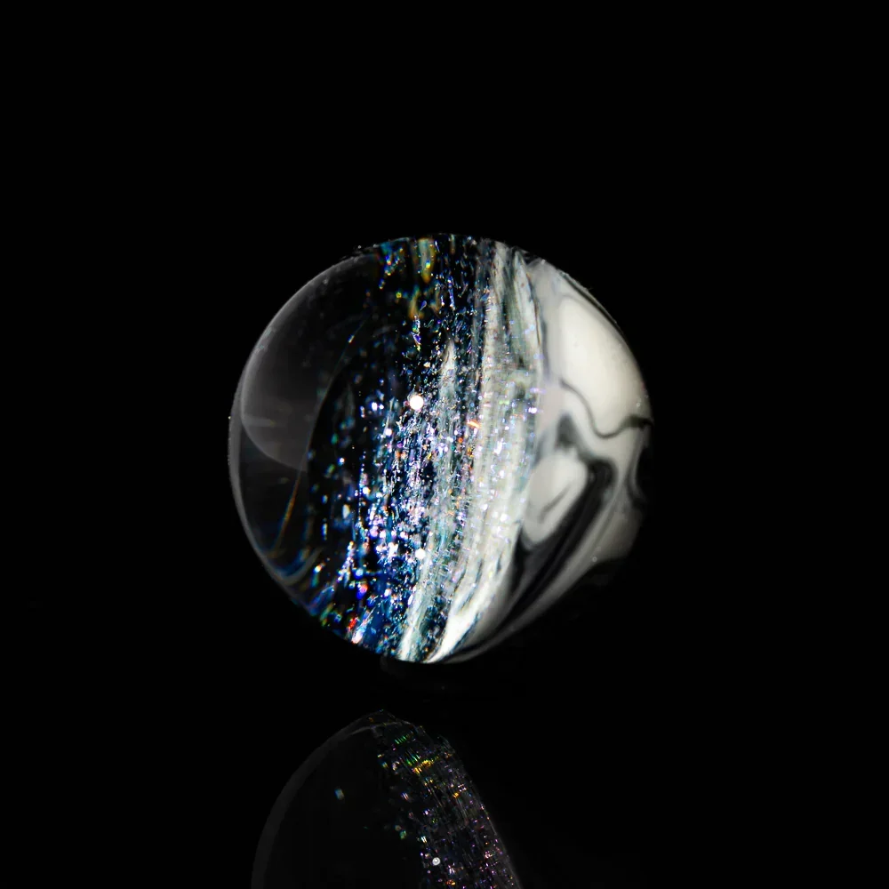 Henry B - Black & White Dichro 26MM Marble