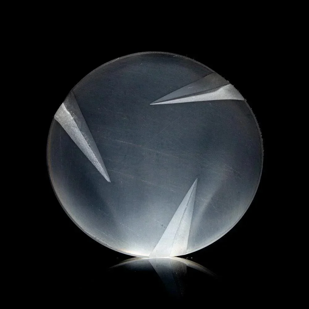 STR8 Glass - Clear Sandblasted Spinner Coin Cap